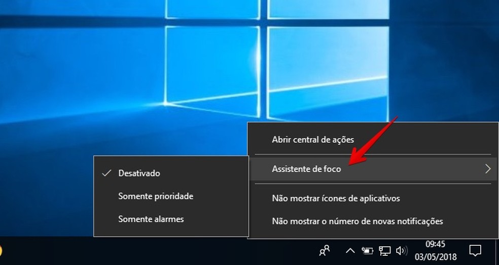Ativando o Assistente de Foco Simplificado - inspiração 1