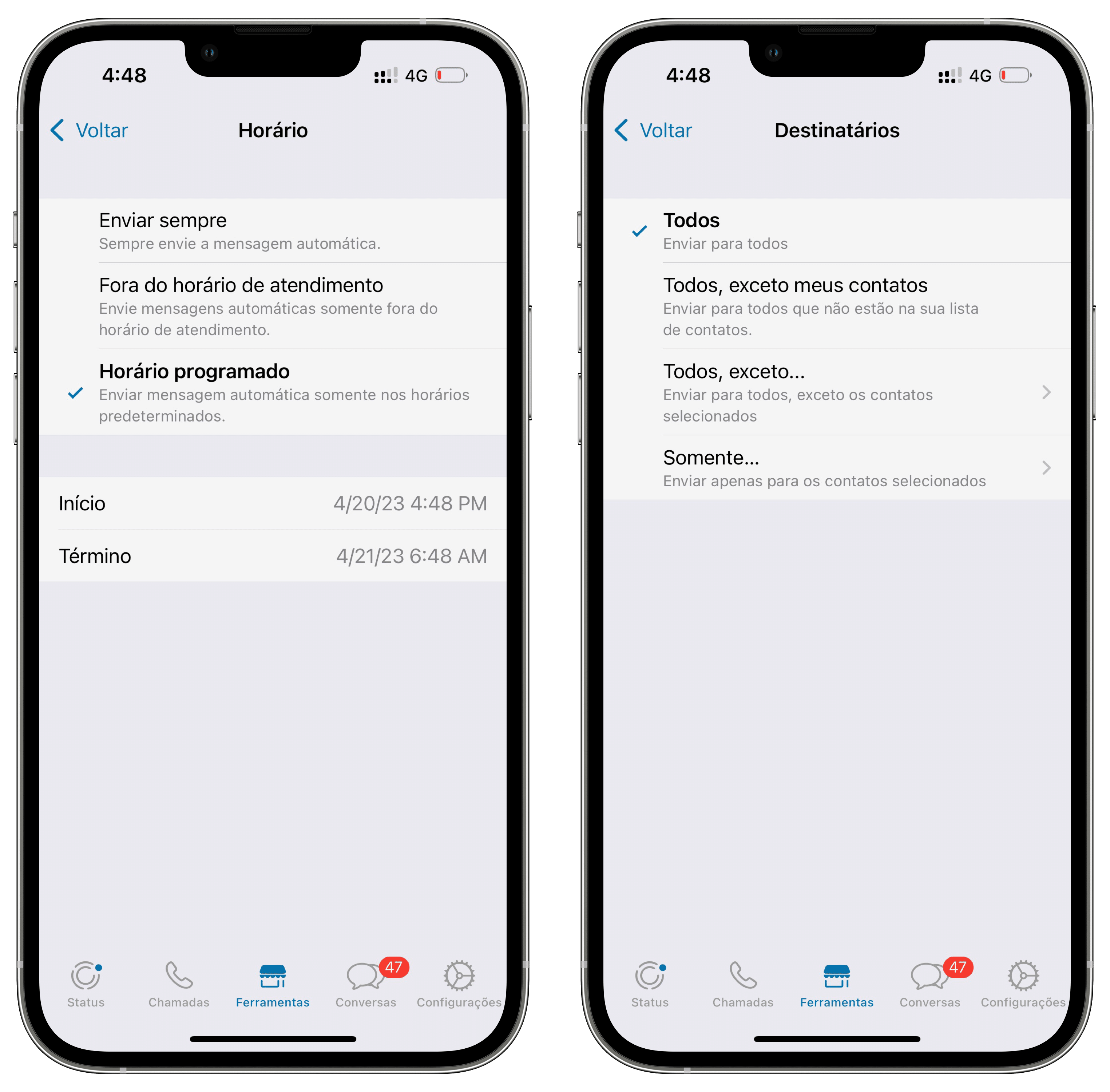 Personalizando as Mensagens para Cada Situação - inspiração 1