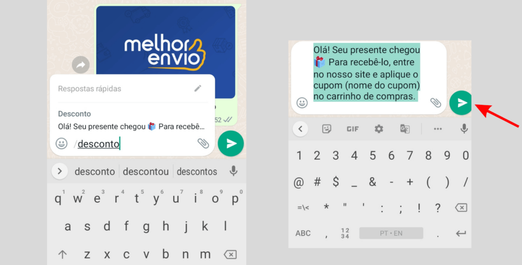 Personalizando as Mensagens para Cada Situação - inspiração 2
