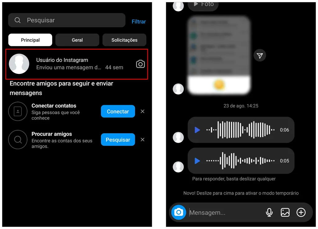 Fotos e vídeos que sumiram da sua timeline - inspiração 1