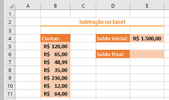 Subtraindo Valores Diretos: O Básico para Começar - inspiração 1