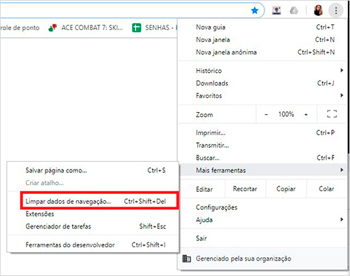 Diferença Entre Limpar Cache e Histórico - inspiração 1