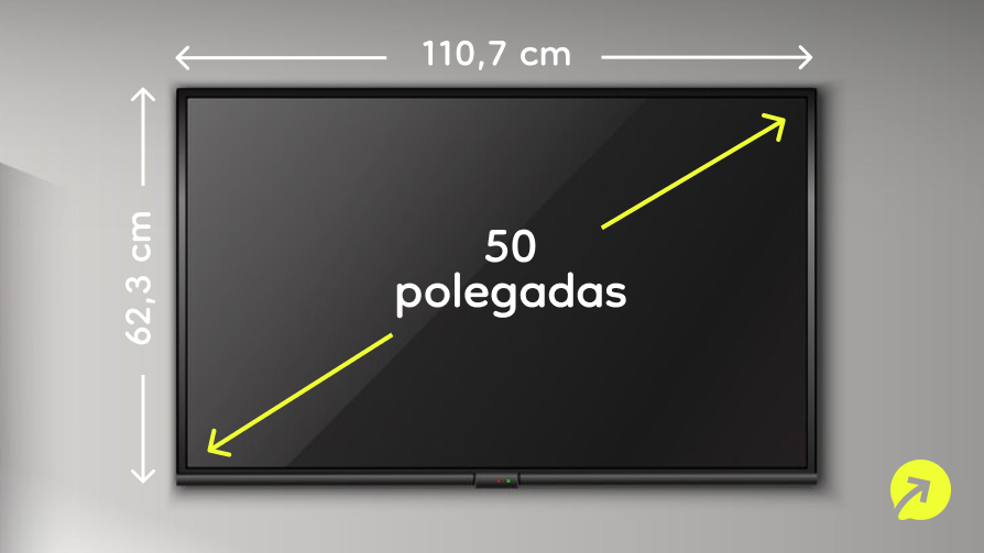 Entendendo a Medida em Polegadas: Diagonal da Tela - inspiração 2