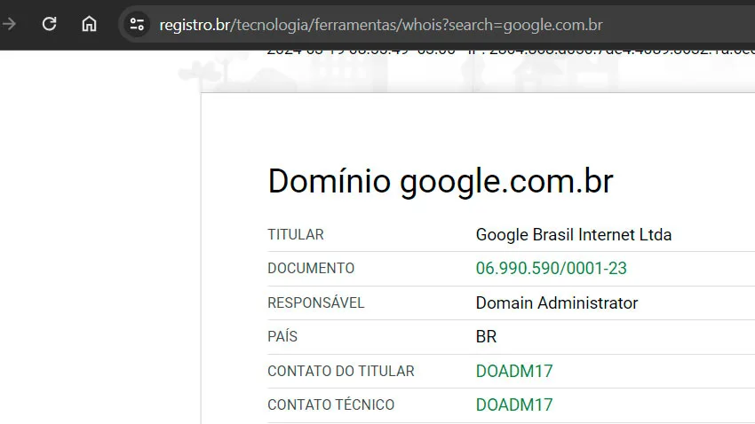 Benefícios de um domínio .br para negócios locais - inspiração 1