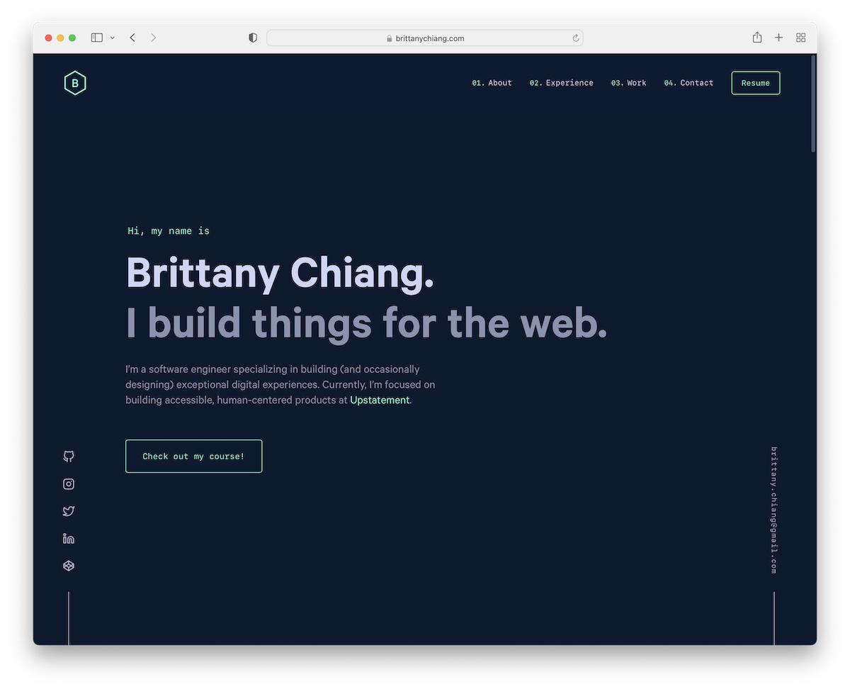 Design e Experiência do Usuário no Seu Portfólio - inspiração 2