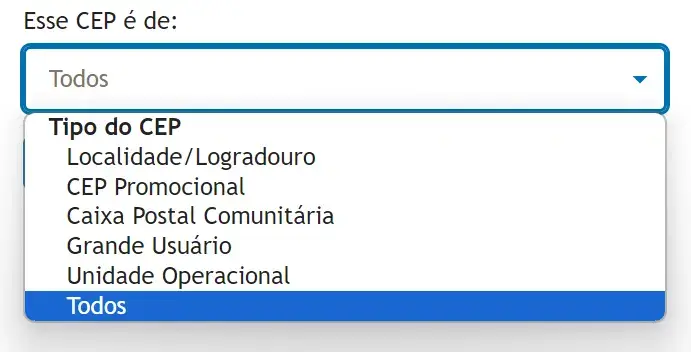 O que fazer se o CEP estiver incorreto ou desatualizado? - inspiração 2