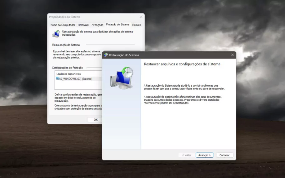Acessando a Restauração do Sistema no Windows 2025 - inspiração 2