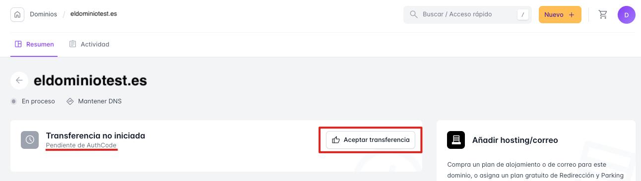 Confirme a Conclusão da Transferência - inspiração 1