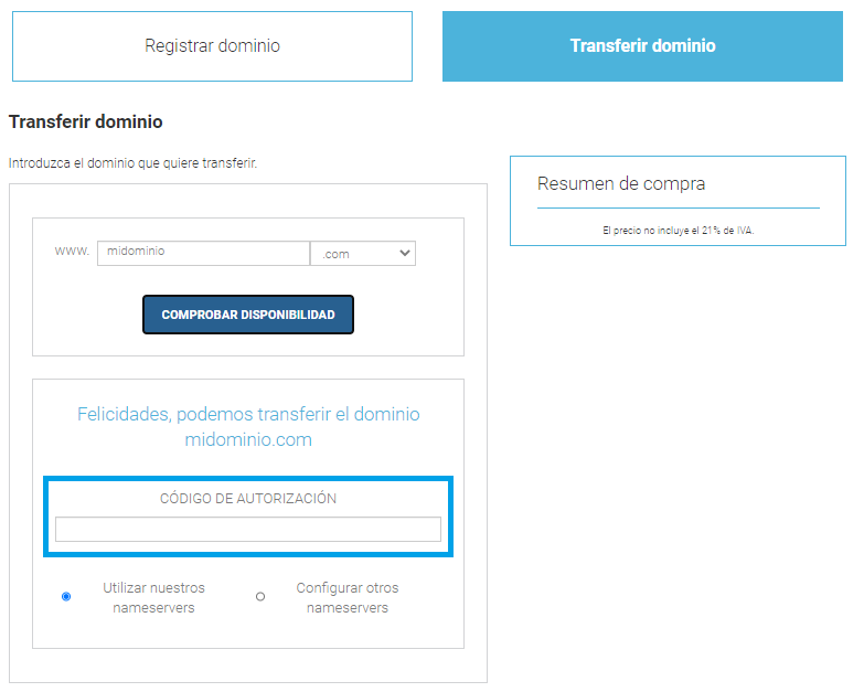 Confirme a Conclusão da Transferência - inspiração 2