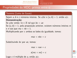 5 ideias de títulos:
1. Algoritmo de Euclides: O Guia Completo para Calcular o MDC
2. Desvendando o Algoritmo de Euclides: Passo a Passo e Exemplos Práticos
3. Por que o Algoritmo de Euclides é Essencial para Encontrar o MDC?
4. Algoritmo de Euclides vs. Fatoração: Qual o Mais Eficiente?
5. Aplicações do Algoritmo de Euclides na Matemática e Programação