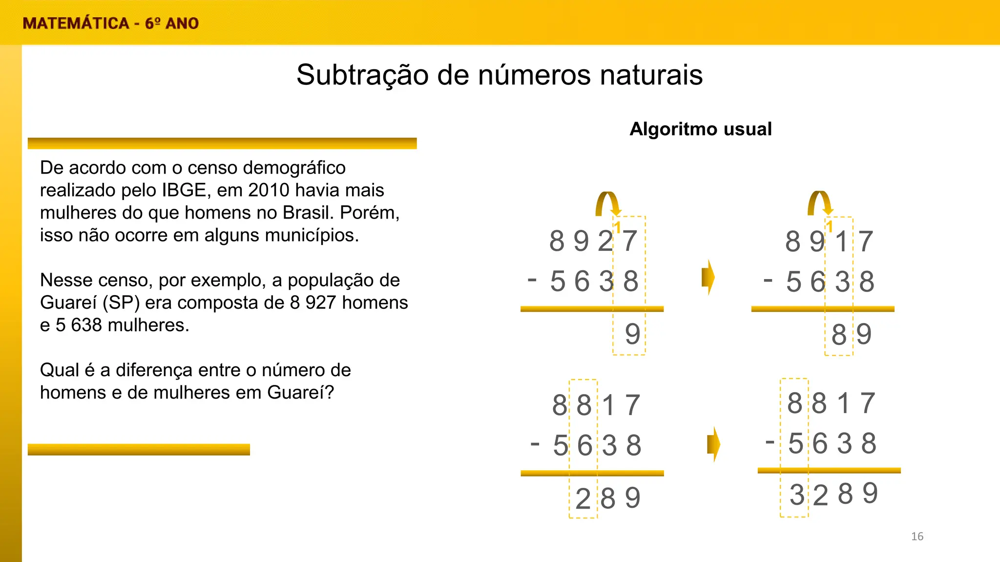 algoritmo matemática 6 ano