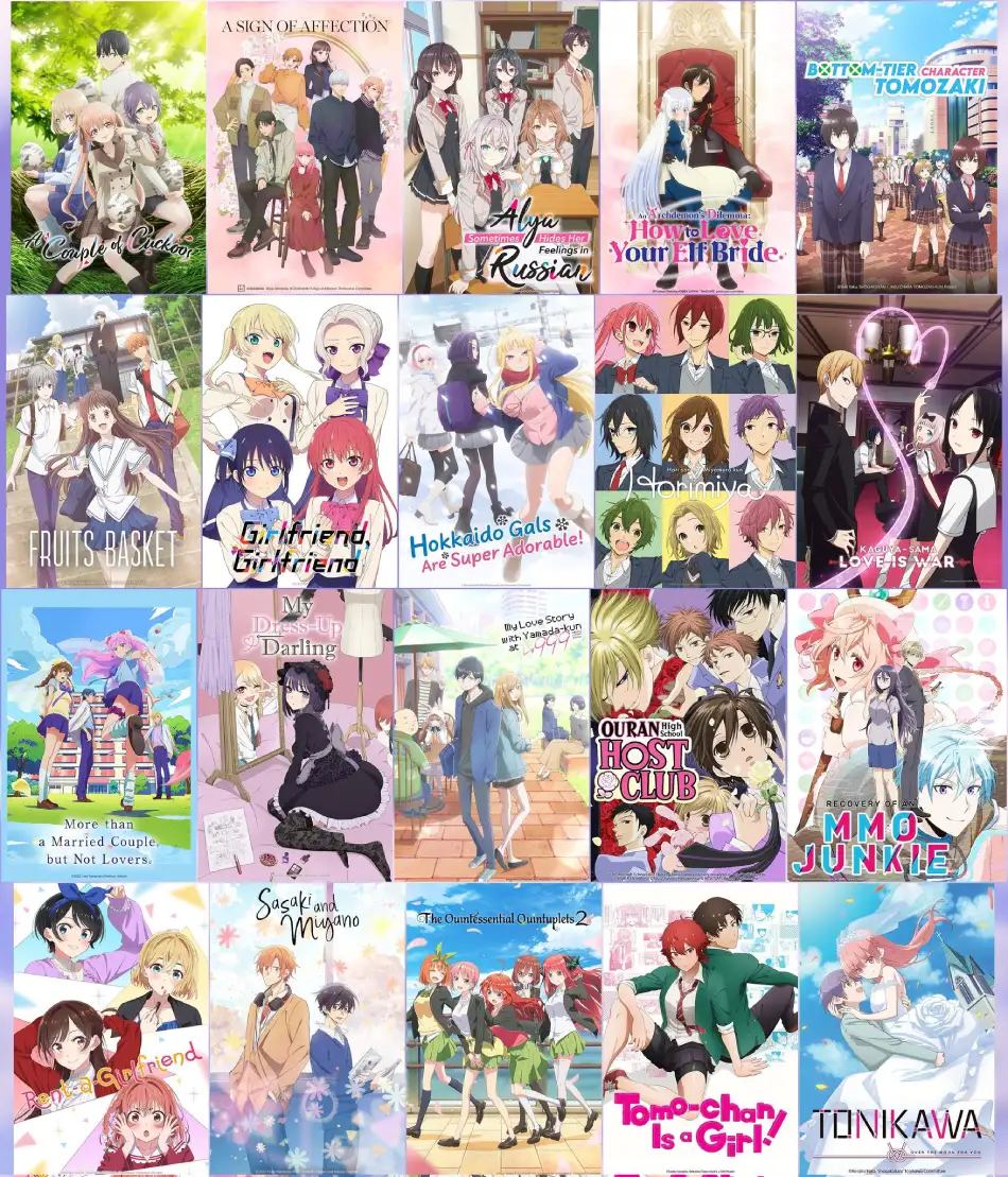 sugestões de animes românticos comédia