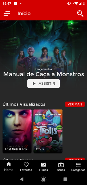 aplicativos para assistir filmes e series grátis