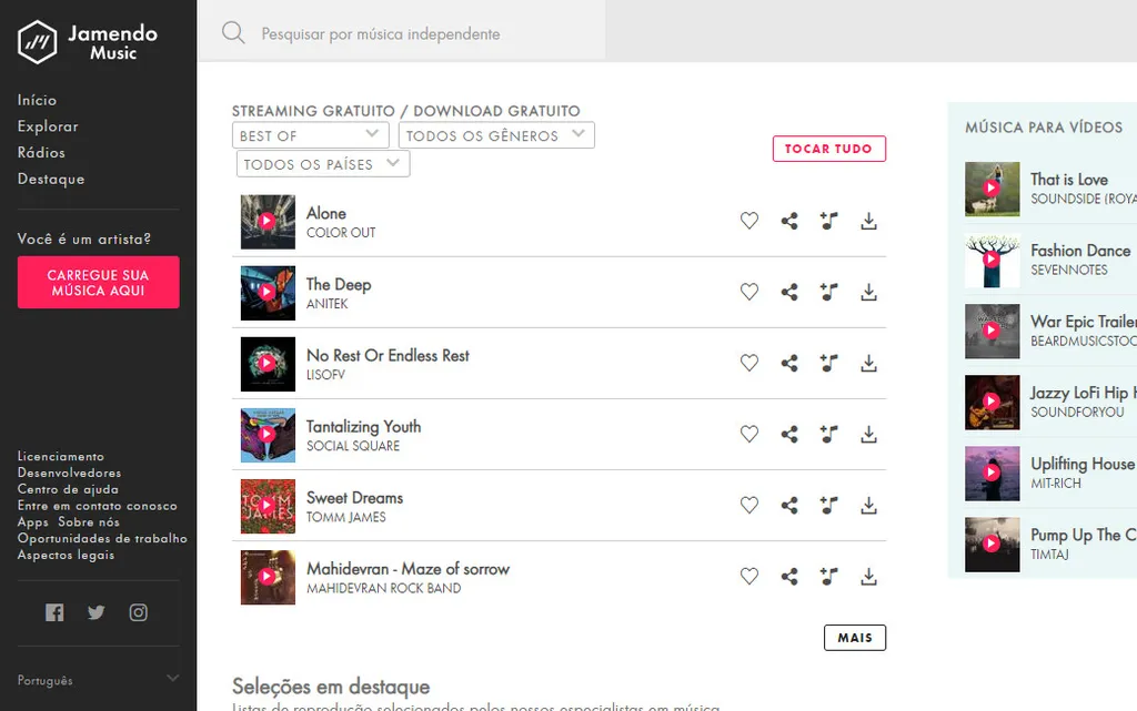 Artistas independentes para descobrir no Palco MP3