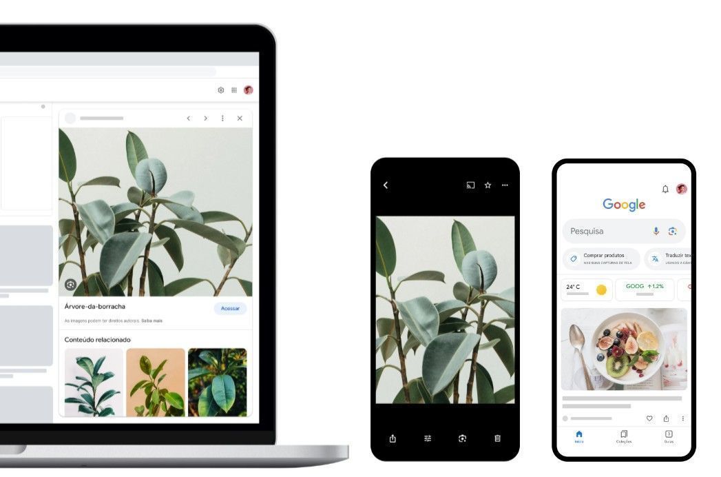 buscando no google com o lens