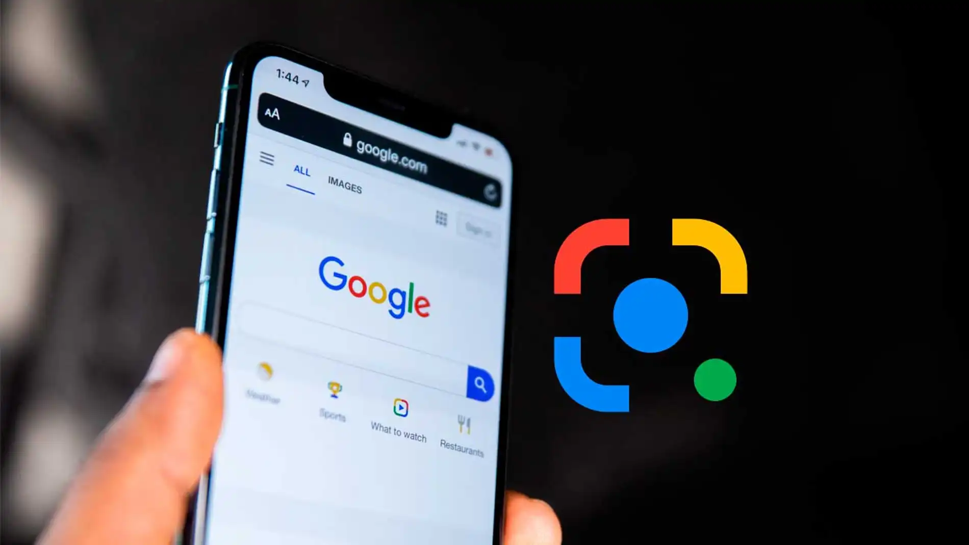 buscando no google com o lens