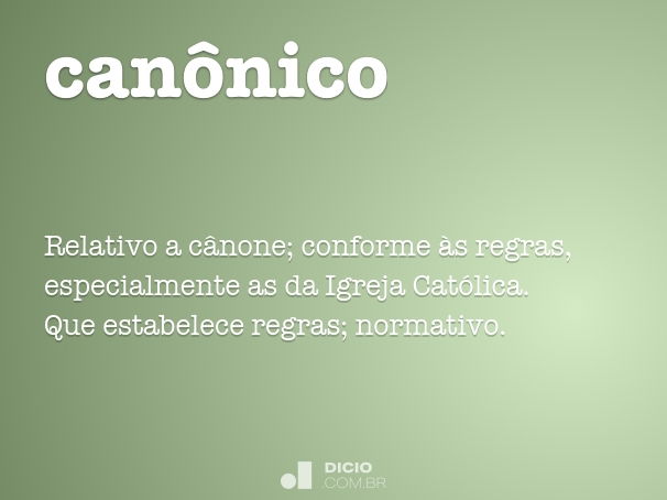 canônicos