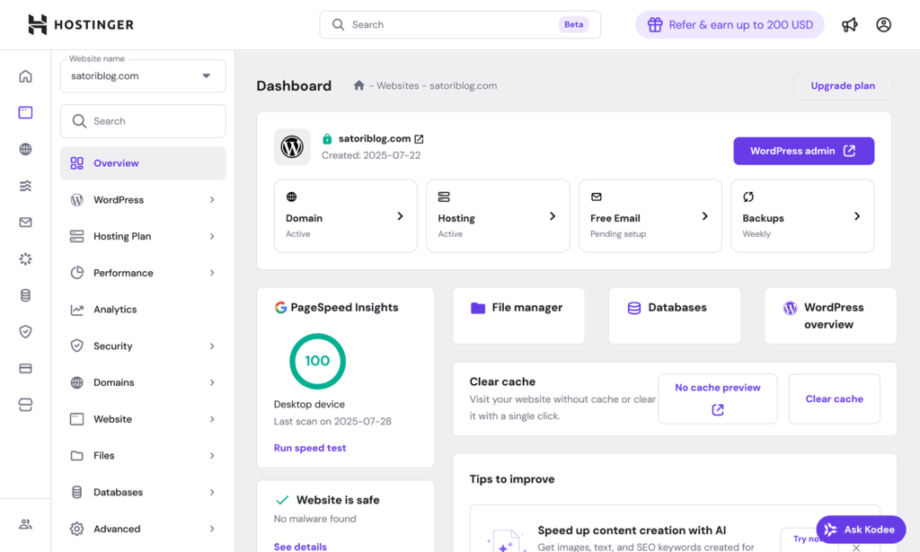 Como a Hostinger CDN otimiza imagens para seu site