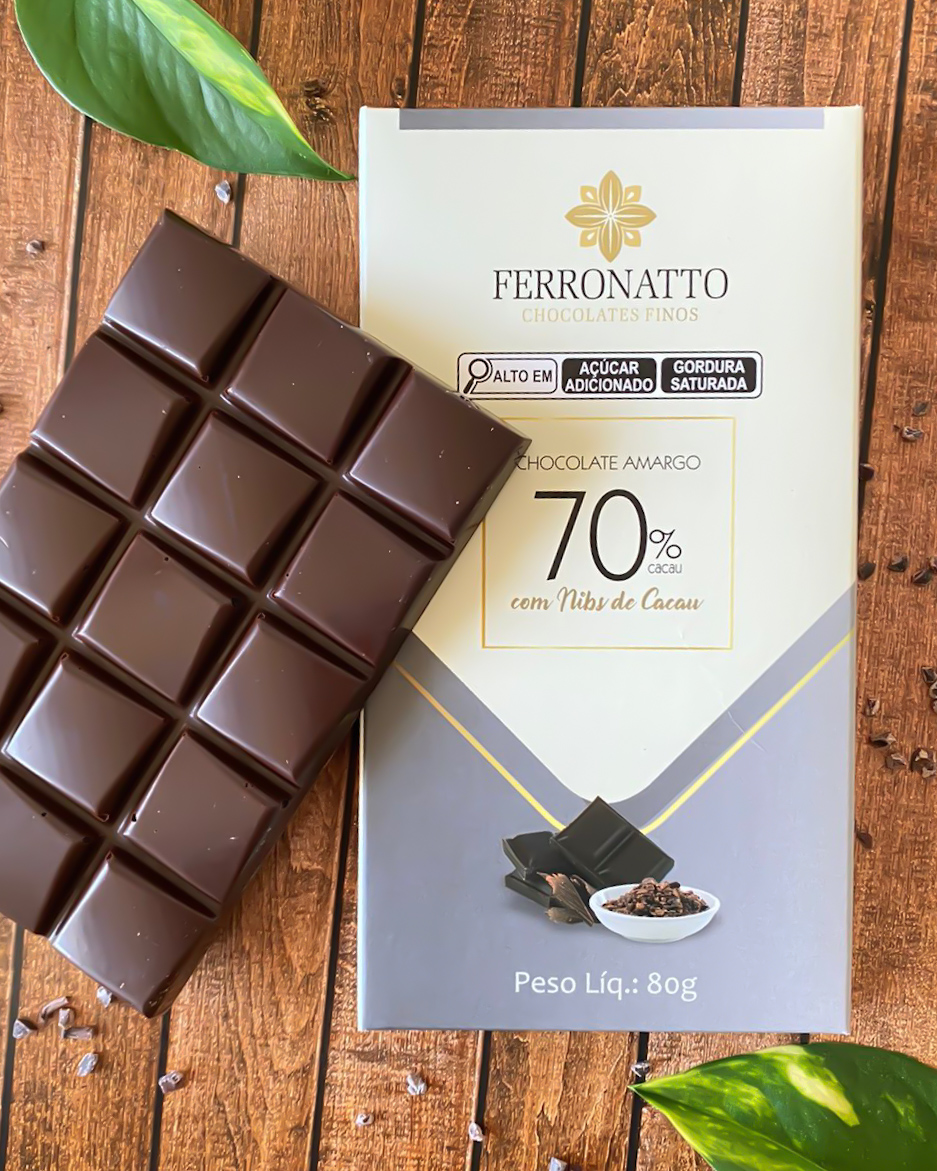 chocolate amargo 70% cacau benefícios