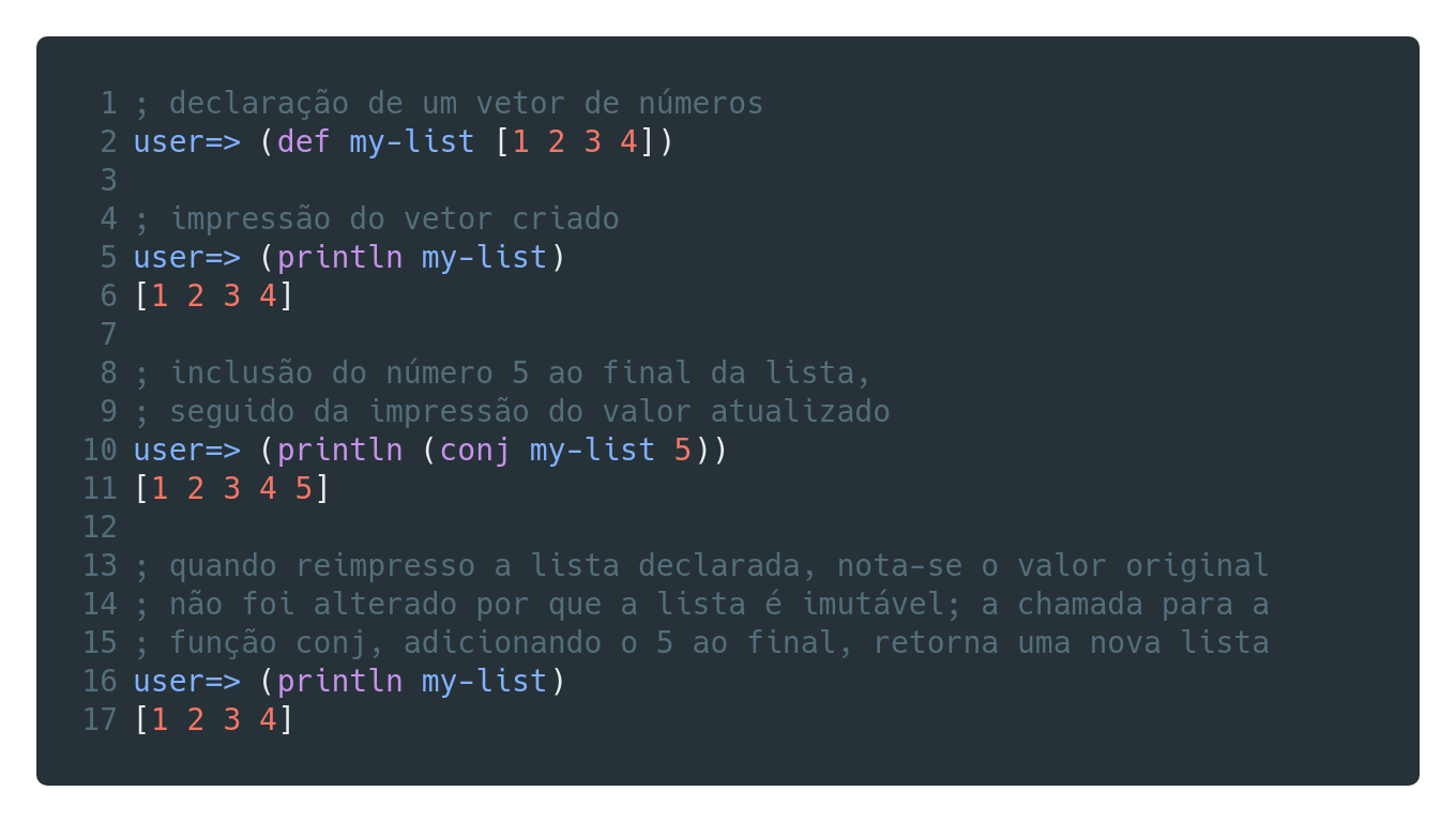 5 ideias de títulos:
1. Clojure: A Linguagem Funcional que Revolucionou o Nubank
2. Desvendando os Pilares do Clojure na JVM: Imutabilidade e Concorrência
3. Clojure vs. Java: Uma Comparação Prática para Desenvolvedores
4. Como Começar com Clojure: Guia para Iniciantes e Ferramentas Essenciais
5. O Mercado de Clojure no Brasil: Empresas e Oportunidades