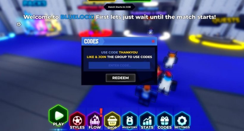 codes blue lock rivals