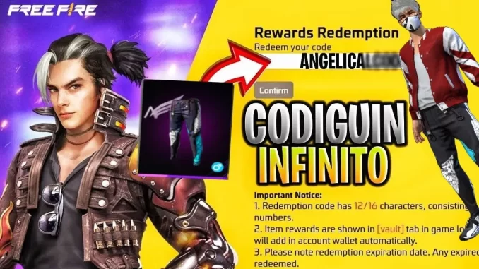 códigos free fire hoje