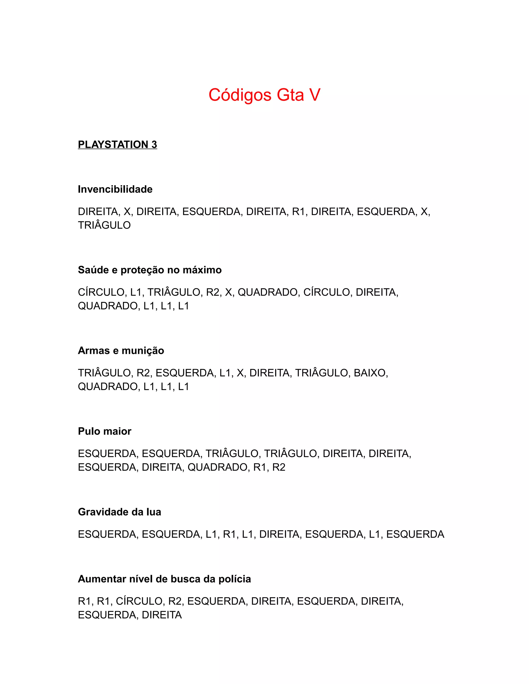 Códigos de GTA 5 para PS4 e PS5: Lista completa