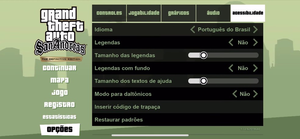 codigos gta sa celular