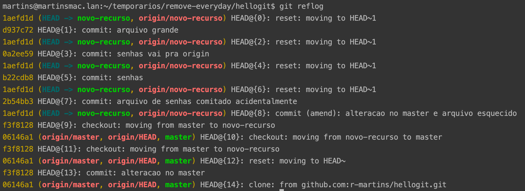 comandos do git que você talvez não conheça