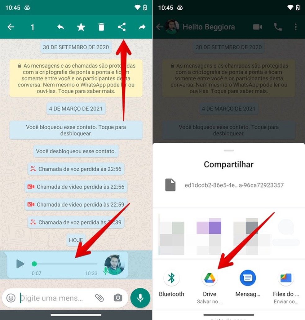 como baixar áudio do whatsapp
