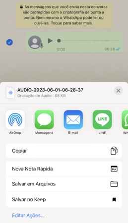 Como converter áudios .opus para MP3