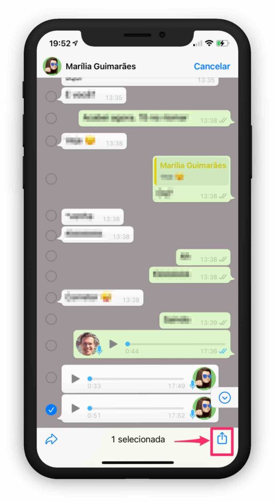 Gerenciando arquivos de mídia do WhatsApp
