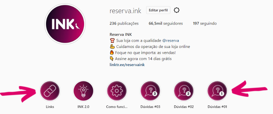 como criar destaques no instagram para empresa