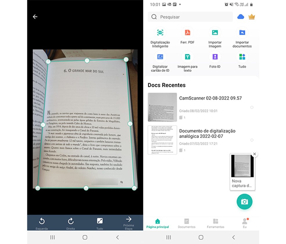 como escanear um documento