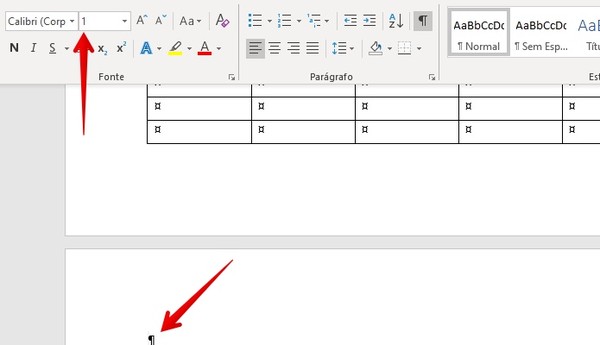 como excluir pagina no word