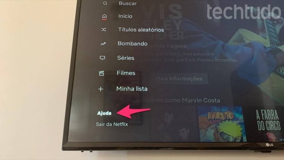 como sai da netflix na tv