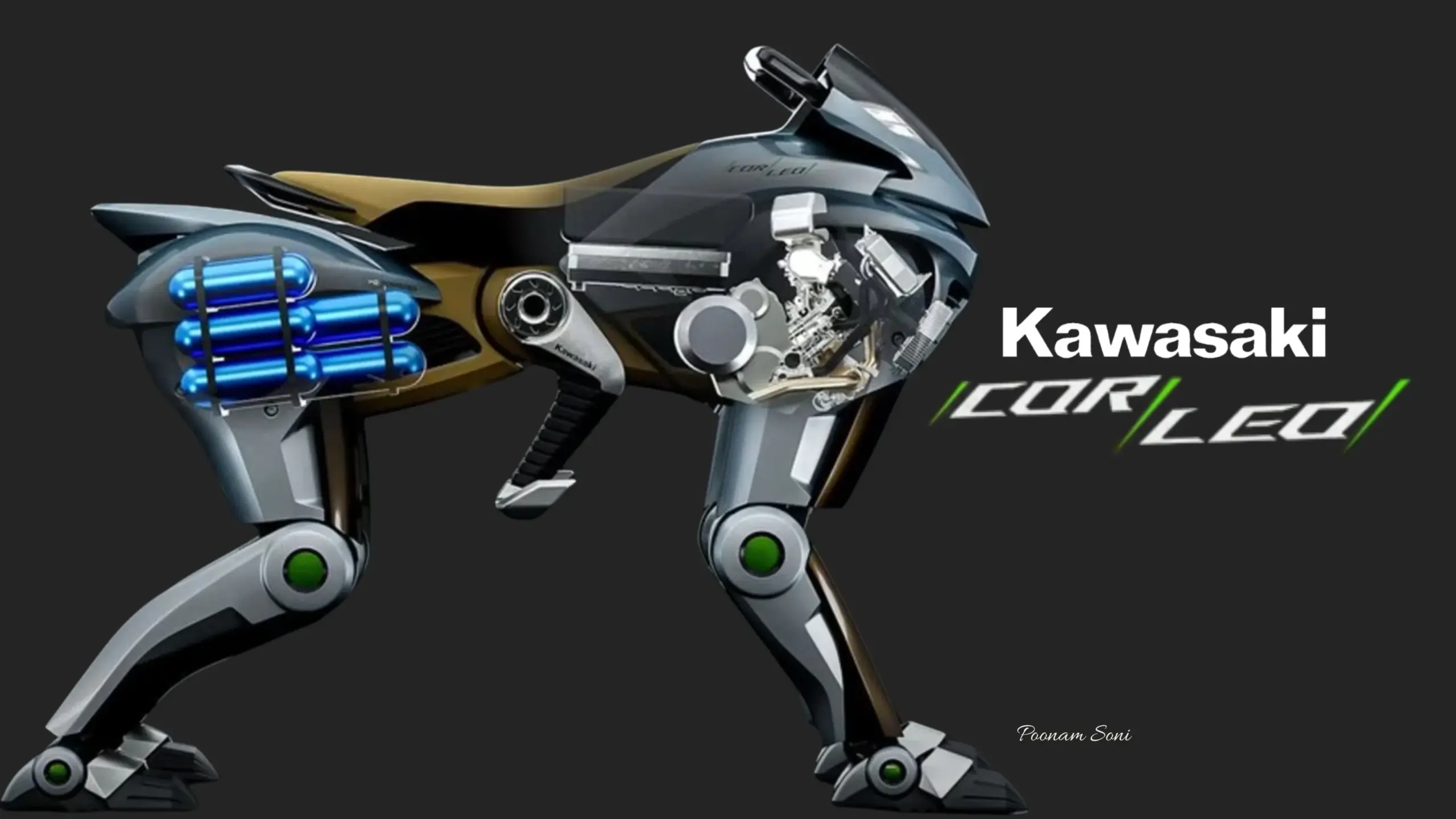 veículo de quatro patas kawasaki