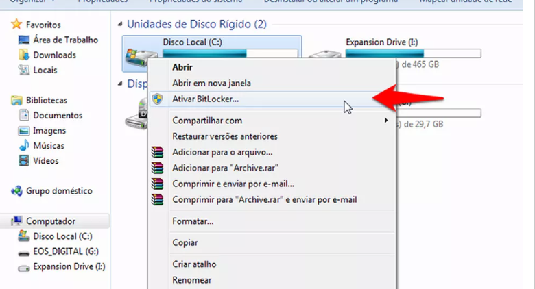 criptografia disco bitlocker windows 2026