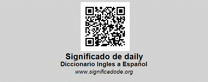 daily significado