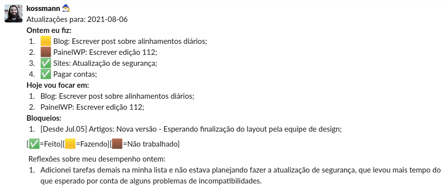 erros comuns na reunião daily scrum
