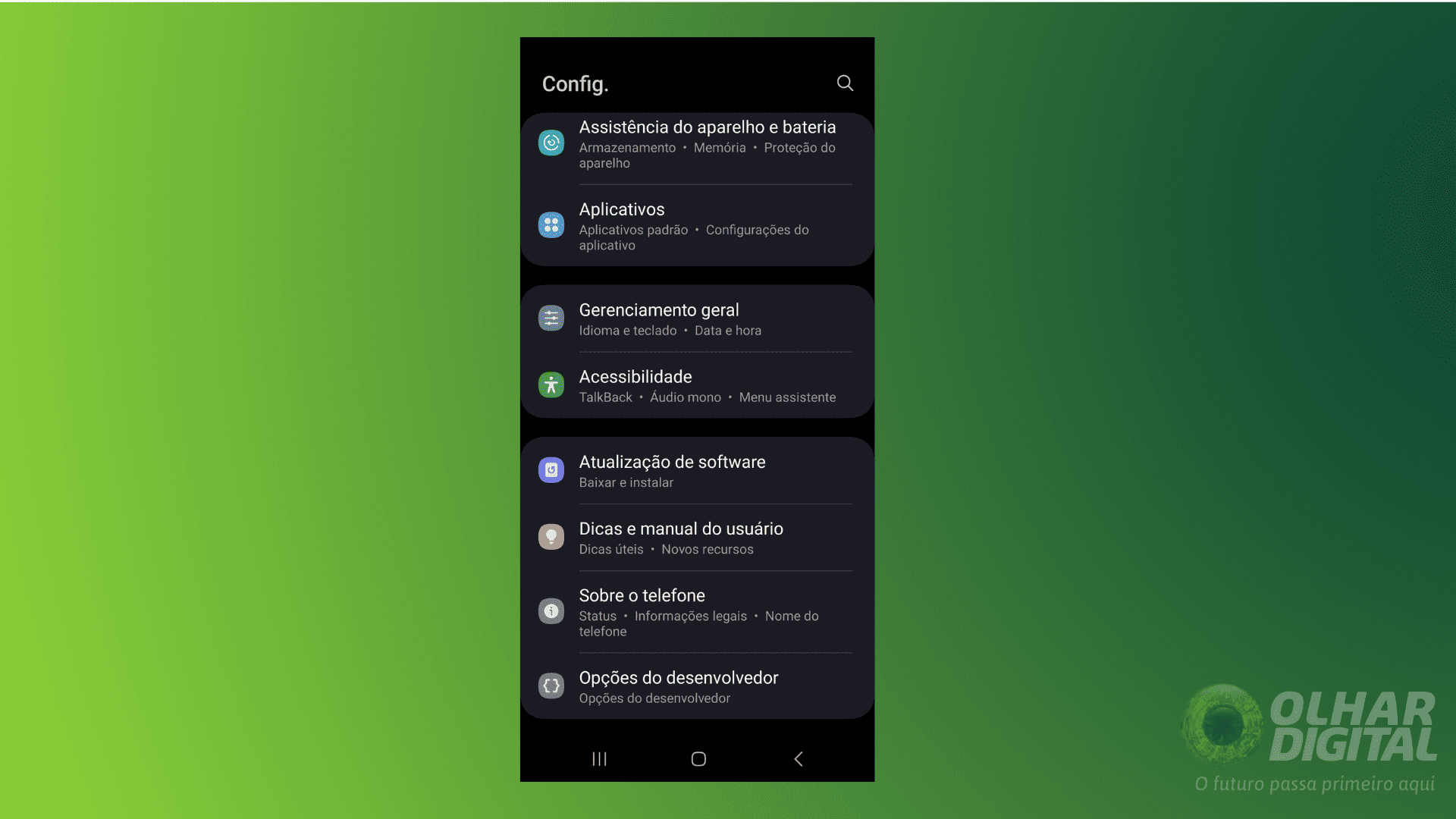 desativar modo desenvolvedor