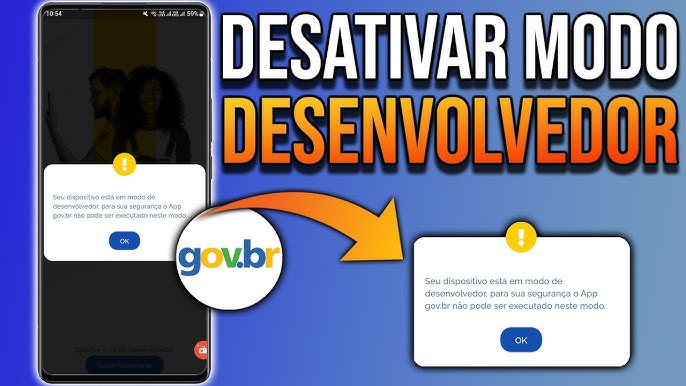 desativar modo desenvolvedor