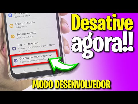 desativar modo desenvolvedor
