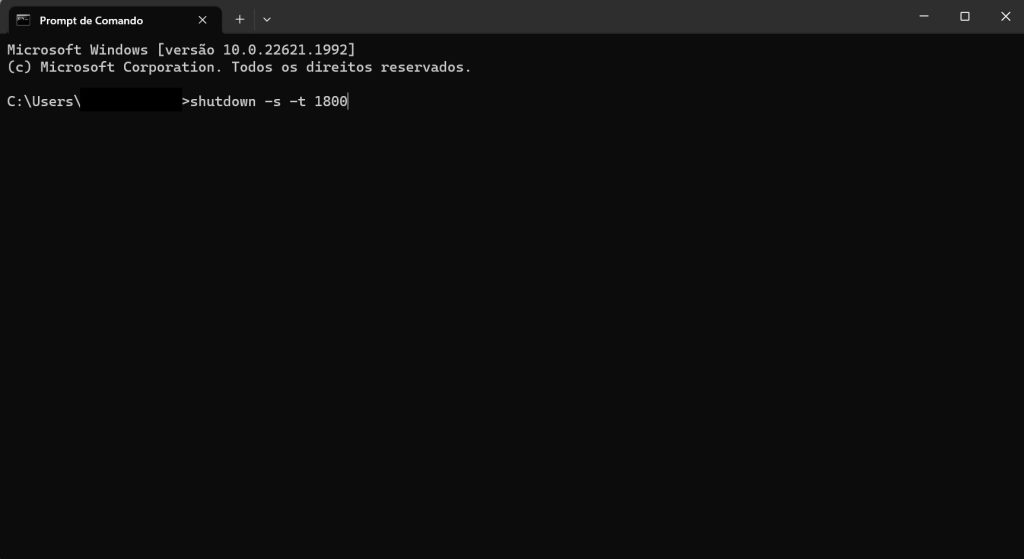 Entendendo os parâmetros do comando shutdown