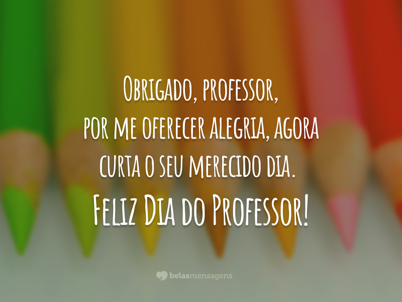 dia do professor mensagens