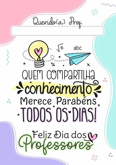 dia dos professores mensagem