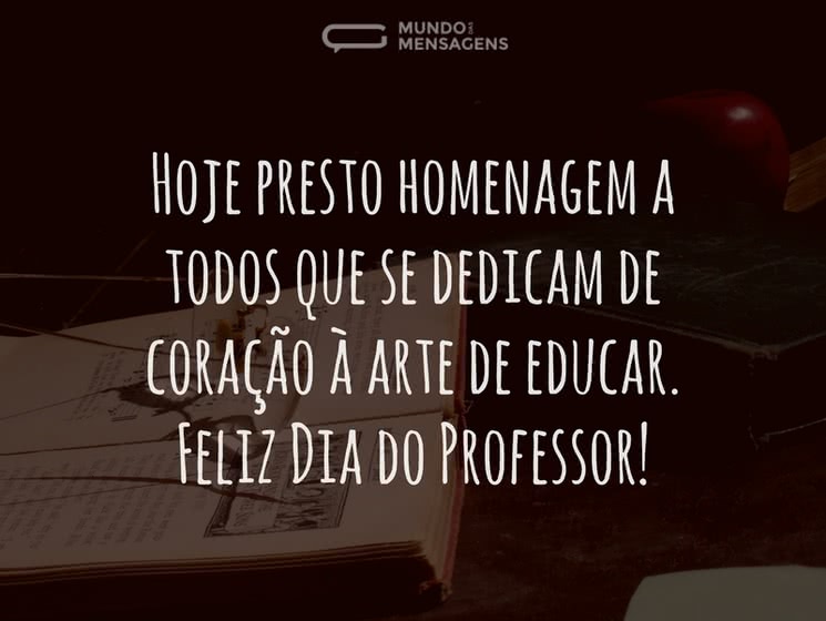 dias dos professores mensagem