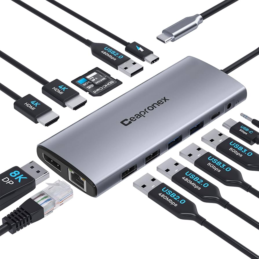 dock station hub usb c notebook