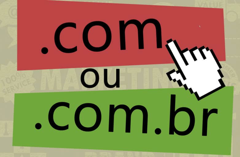 domínio .com ou .com.br