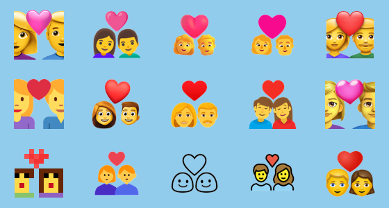 erros comuns ao usar emoji apaixonado